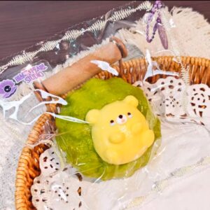 Cu4 Green Rice Cake Bear Mochi Squishy