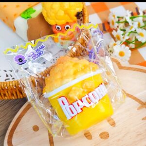 Go3 Cheese Yellow Popcorn Bucket Squishy